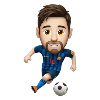 Messi futbol sticker