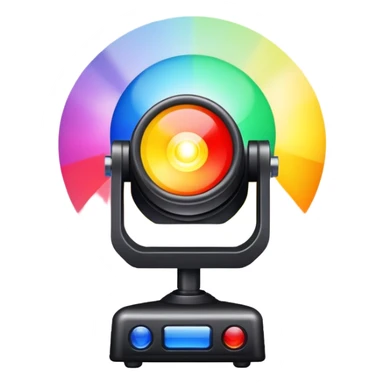 stage lights shining sticker