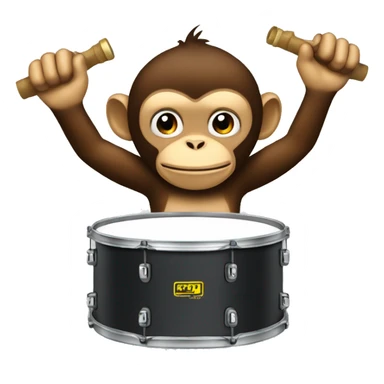 Cymbal-banging monkey sticker