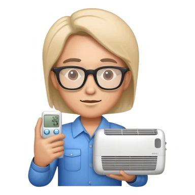 Interior architect and air conditioner sticker