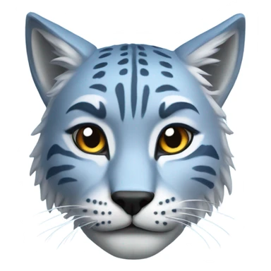 A blue lynx  sticker
