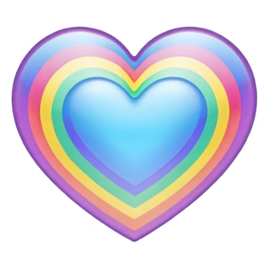 Coracao arco iris sticker