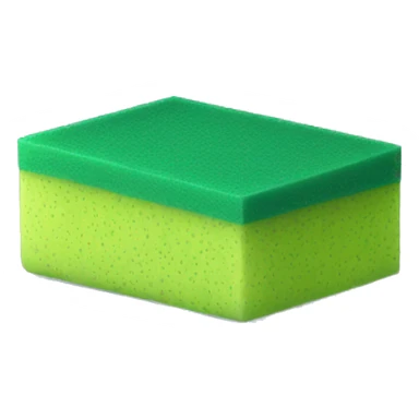 green squared thin dish sponge sticker
