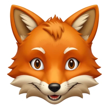 A black panther but it is a orange colored fox sticker