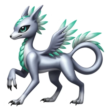 Meloetta-Sergal-Palkia-hybrid-fusion-Fakémon-creature, full body sticker