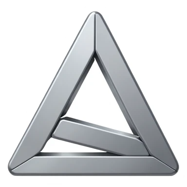 a triangle like a bureaucratic system sticker