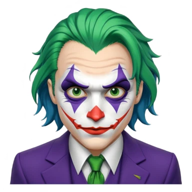 Un joker bleu et noir  sticker