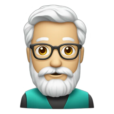 Professeur de science avec une grosse barbe sticker