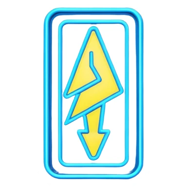 neon cyberpunk-themed icon representing awareness sticker