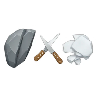 rock vs paper vs scissors sticker