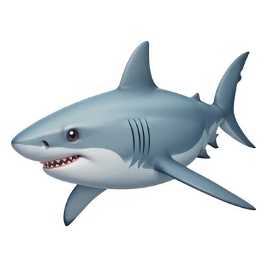 Shark with short hair sticker