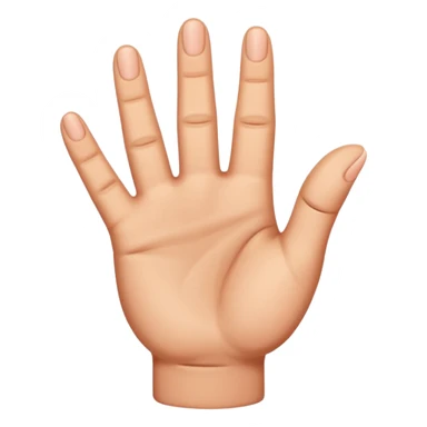 The last 3 fingers up sticker