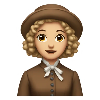 vintage brown cosette sticker