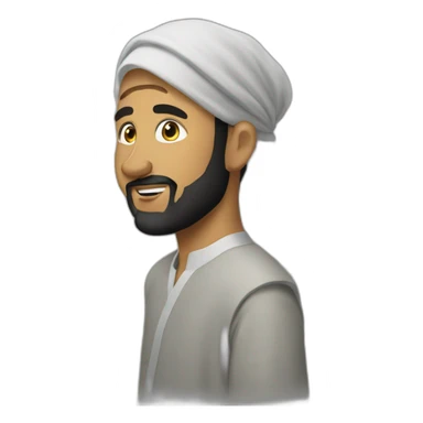 Muslim qui prie sticker