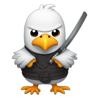 ninja chicken sticker