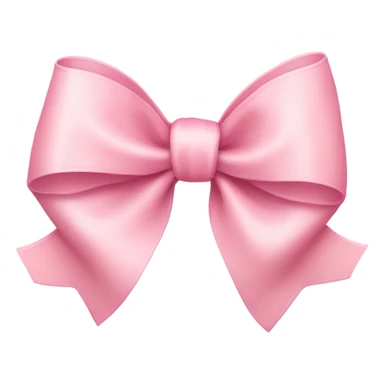 light pink ribbon bow sticker