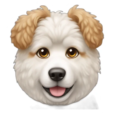 dog half poodle half akita sticker