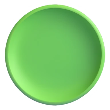 Small green circle with center offset to the right sticker