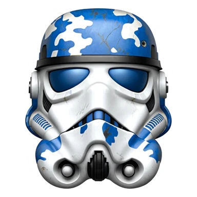 Stormtrooper Helmet in blue camo sticker