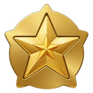 generic trading card, with a star symbol in the center, no text sticker