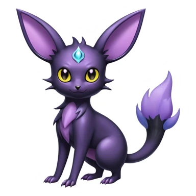 Shiny Dark Noibat-Espeon-Umbreon-Nidorino-fusion-hybrid full body sticker