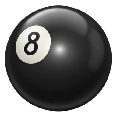 Make a black pool ball with one number 0 sticker