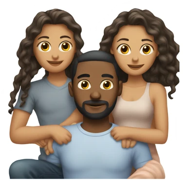 polyamorous couple sticker
