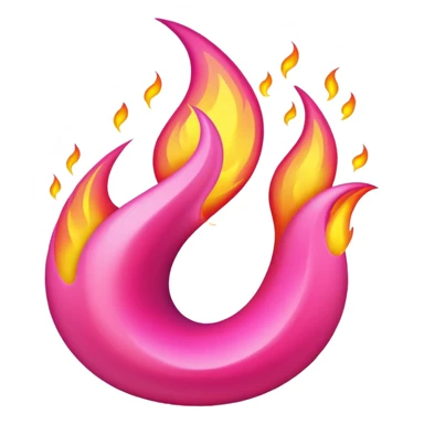 Full Pink flame with no other colours sticker