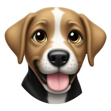 Black puppy  sticker