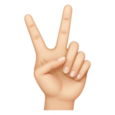 A hand holding up 3 fingers sticker