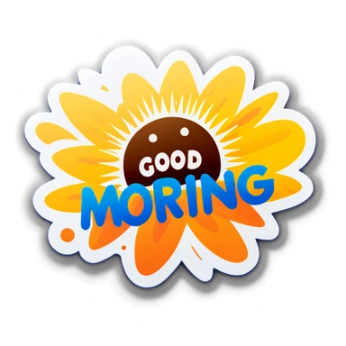Good morning sticker