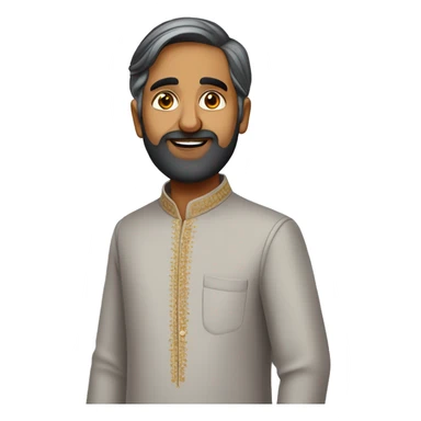 An Indian politician handsome wearing a kurta pajama sticker