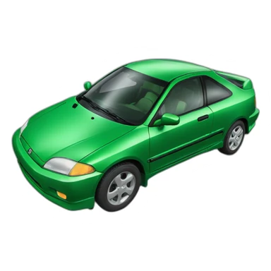 green-honda-civic-98-diagonal sticker