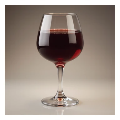 a glass of red wine, photorealistic style, no background sticker
