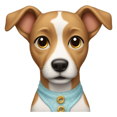 Dog in a dress sticker