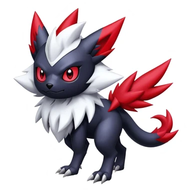 Cool Edgy Shiny Digimon-Weavile-Absol-Zorua-Zangoose-hybrid full body sticker