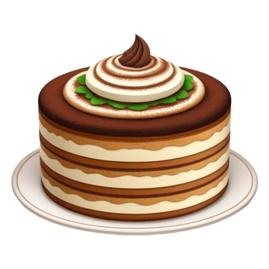 Genrete an emoji for Tiramisu a coffee dessert make it appealing sticker