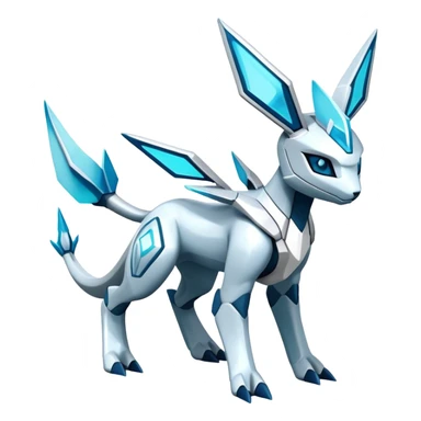 Futuristic Glaceon-dialga-hybrid, full body sticker
