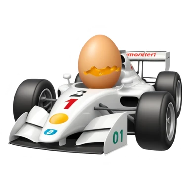 Sweet Egg in formula 1 car sticker