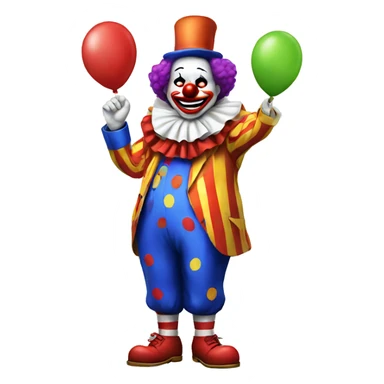 clown with big butt sticker