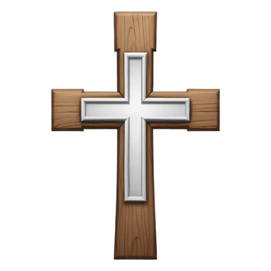 Create more catholic cross emojis more simple and clean but now Catholic  keep it black and white no crucifix  sticker