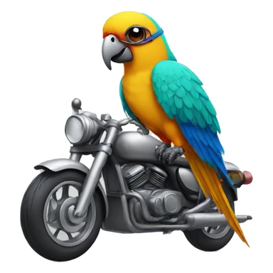 parrot with glasses and turban on motorbike sticker