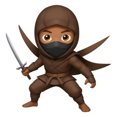 Poop ninja sticker