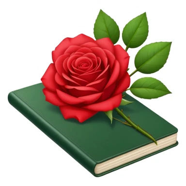notebook and Rose sticker