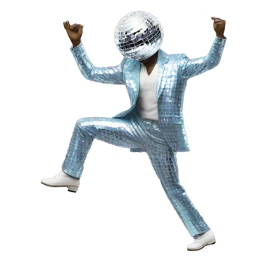 disco ball man dancing sticker