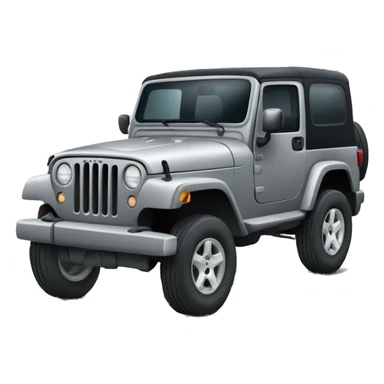Gray 4 door jeep sticker