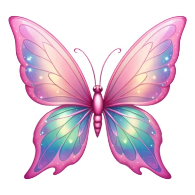 PINK FAIRY WINGS WITH GLITTERS sticker