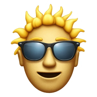 Sonne mit sonnenbrille sticker