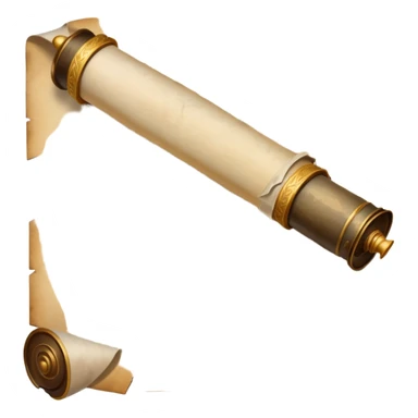 An icon featuring an ancient scroll, a quill, and a historical artifact like a shield or coin. The design includes a backdrop of old maps and timelines, symbolizing the study of past events and civilizations. Transparent background highlights the exploration of history. sticker