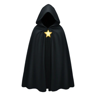 black starry cloak no person clothing sticker